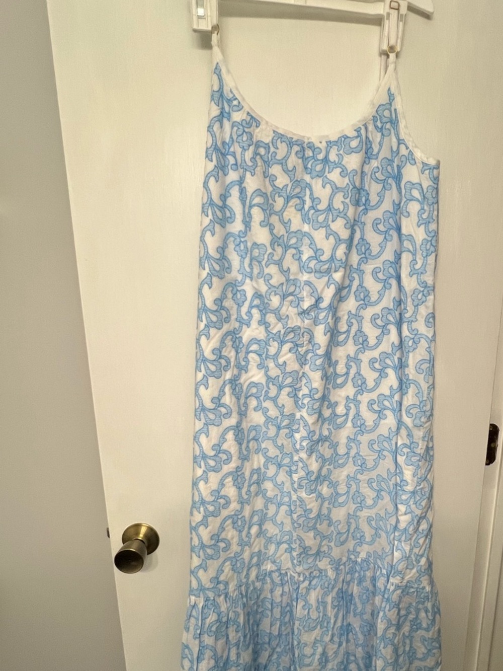 LILLY PULITZER AMERIE EMBROIDERED COTTON DRESS LUNAR BLUE FLAMINGLE EMBROIDERED - Picture 3 of 8
